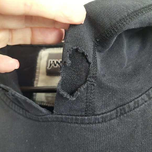 Jansport University Of Oregon Ducks Womens Black Hooded Pullover Sweatshirt Sz L - Picture 6 of 8